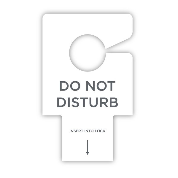 Rdi Do Not Disturb Electronic Lock Sign, 100Pk DND-EL-GEN-100|1
